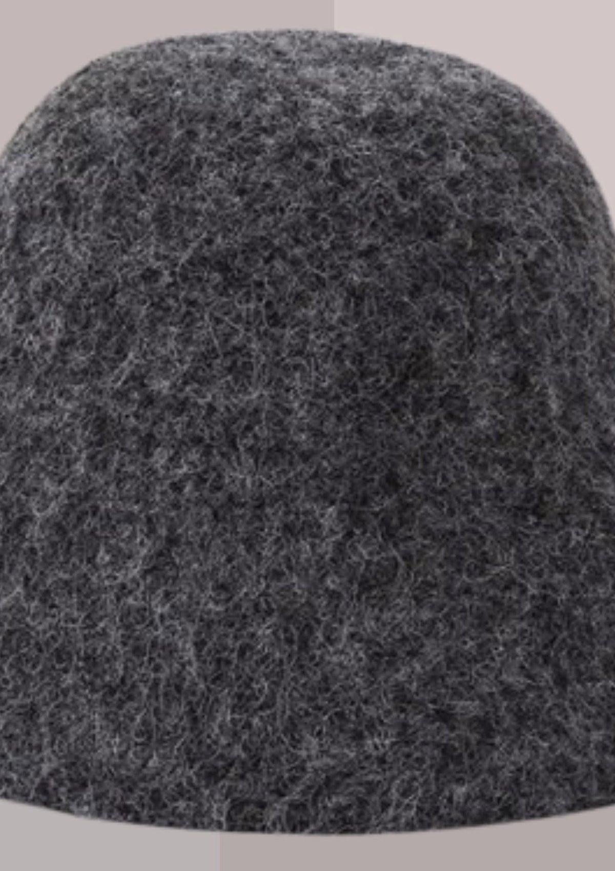 Bob femme chic gris,détail du produit matière texturée en fibres mélangées synthétique et lainecalotte arrondie et  bord souple | Cap-Chapeau

