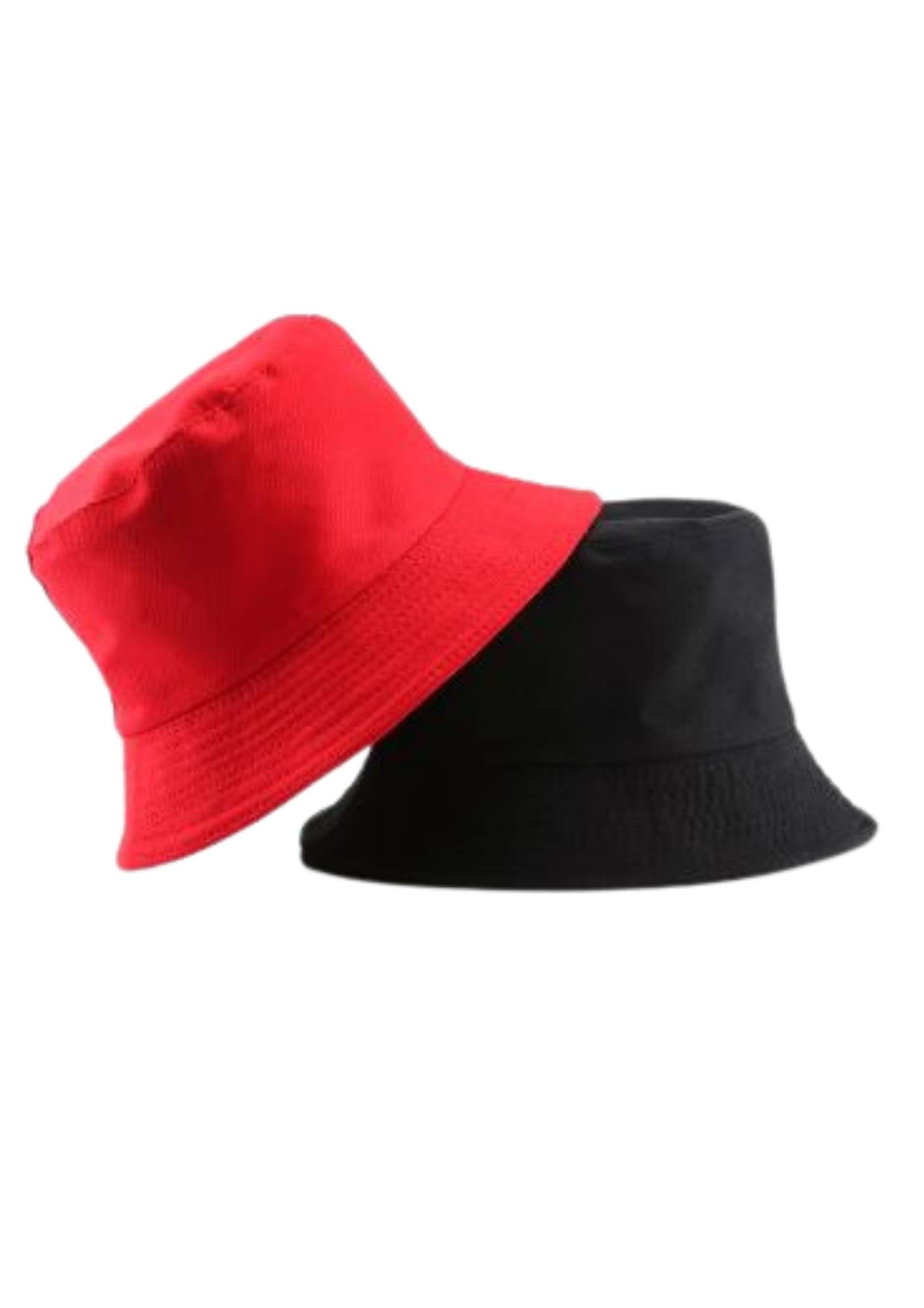 Bob Reversible Homme Rouge et Noir | Cap-Chapeau