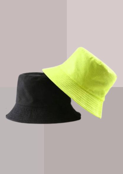 Bob Reversible Noir et Vert | Cap-Chapeau