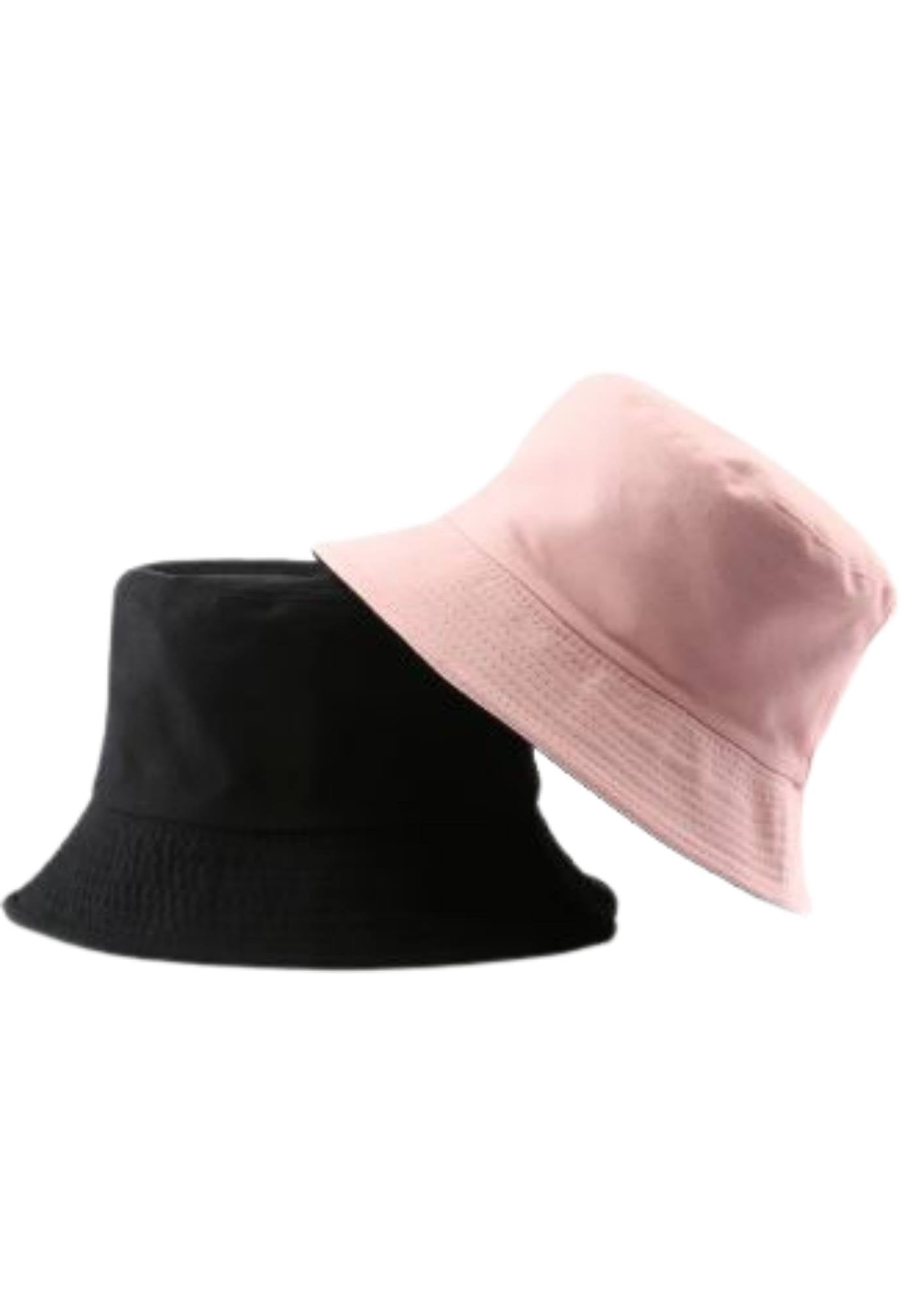 Bob Réversible Homme Rose et Noir |Cap-Chapeau