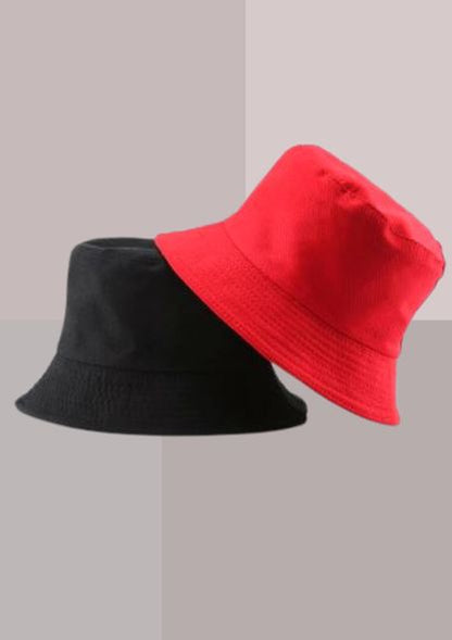 Bob Reversible Rouge et Noir | Cap-Chapeau