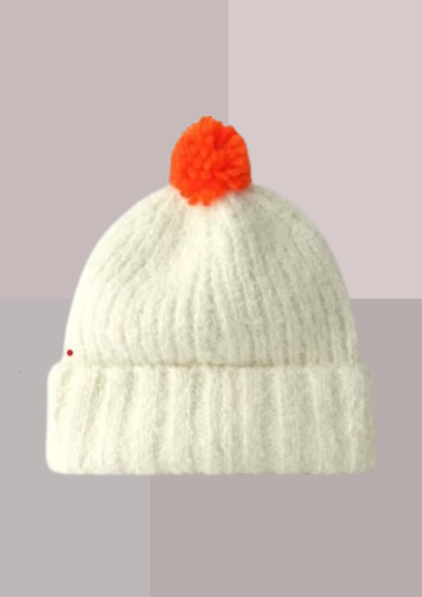 Bonnet blanc pompon | Cap-Chapeau