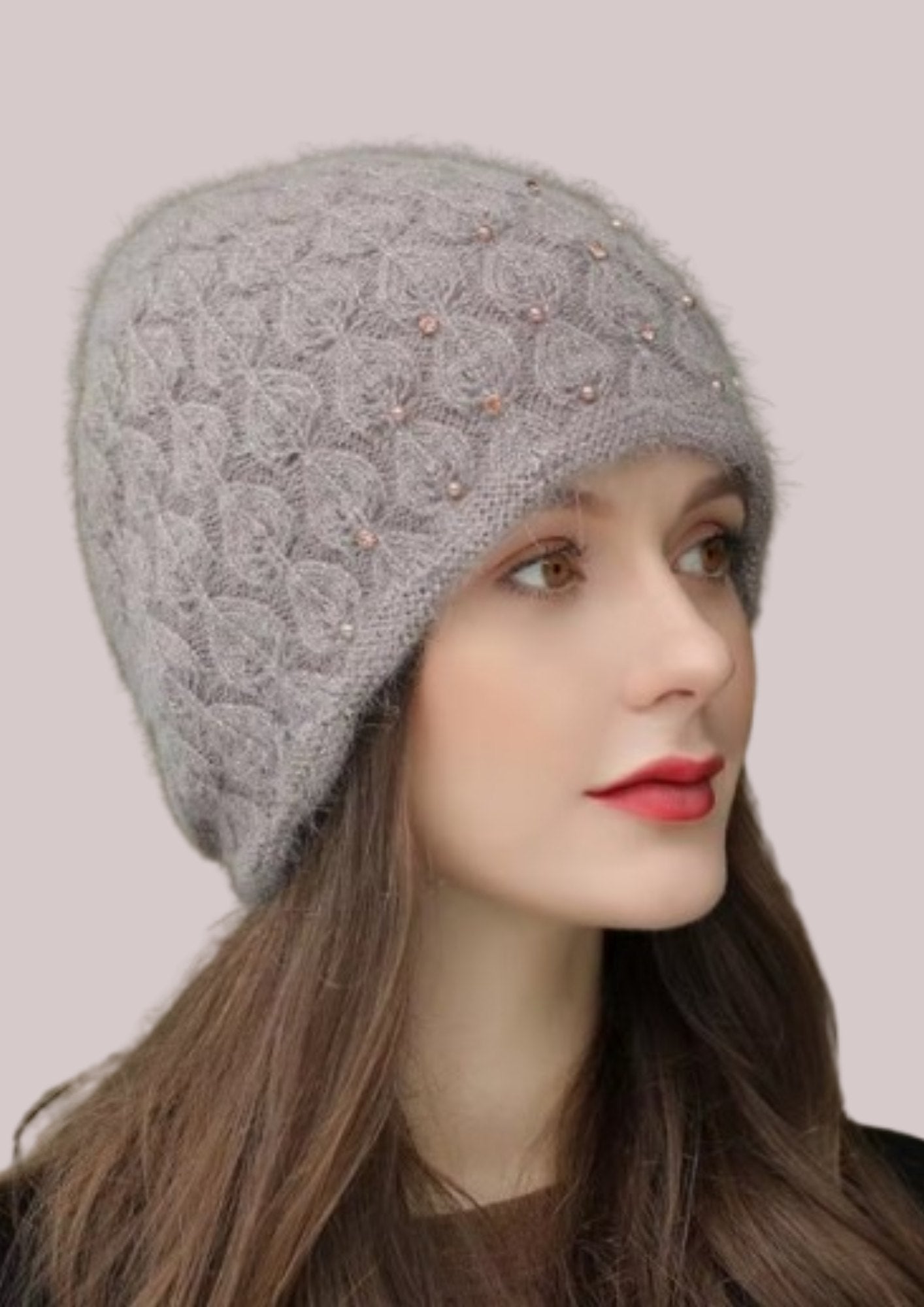 Bonnet chaud rétro gris brume | Cap-Chapeau