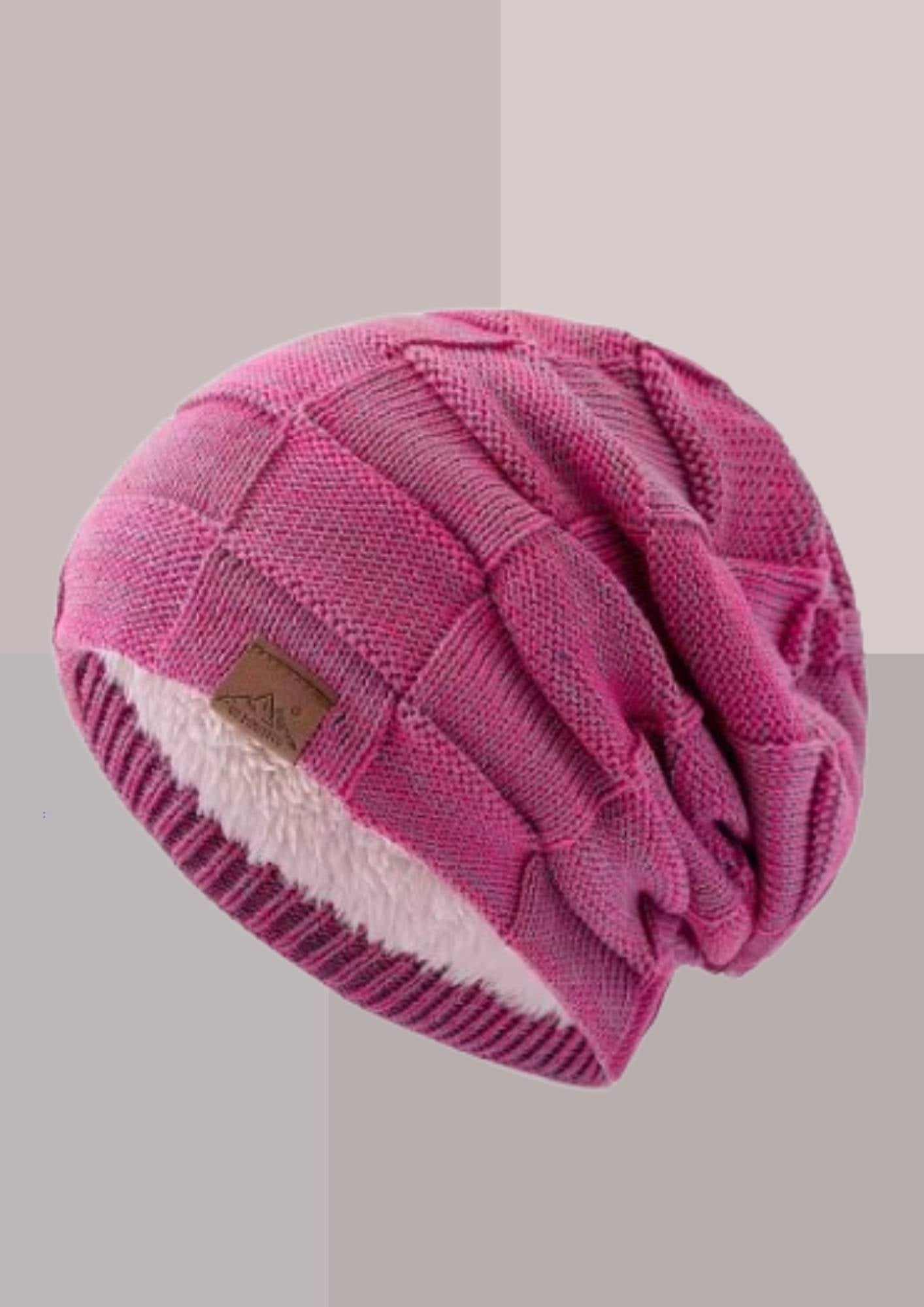 Bonnet femme doublé polaire - tombant | Cap-Chapeau