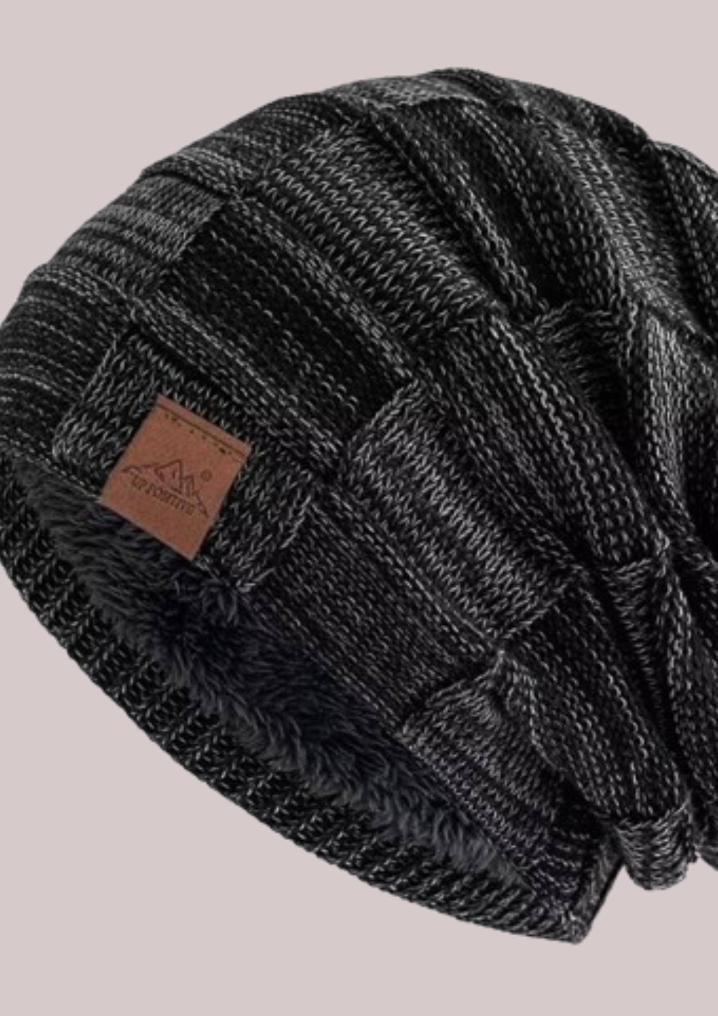 Bonnet en polaire chaud - noir | Cap-Chapeau