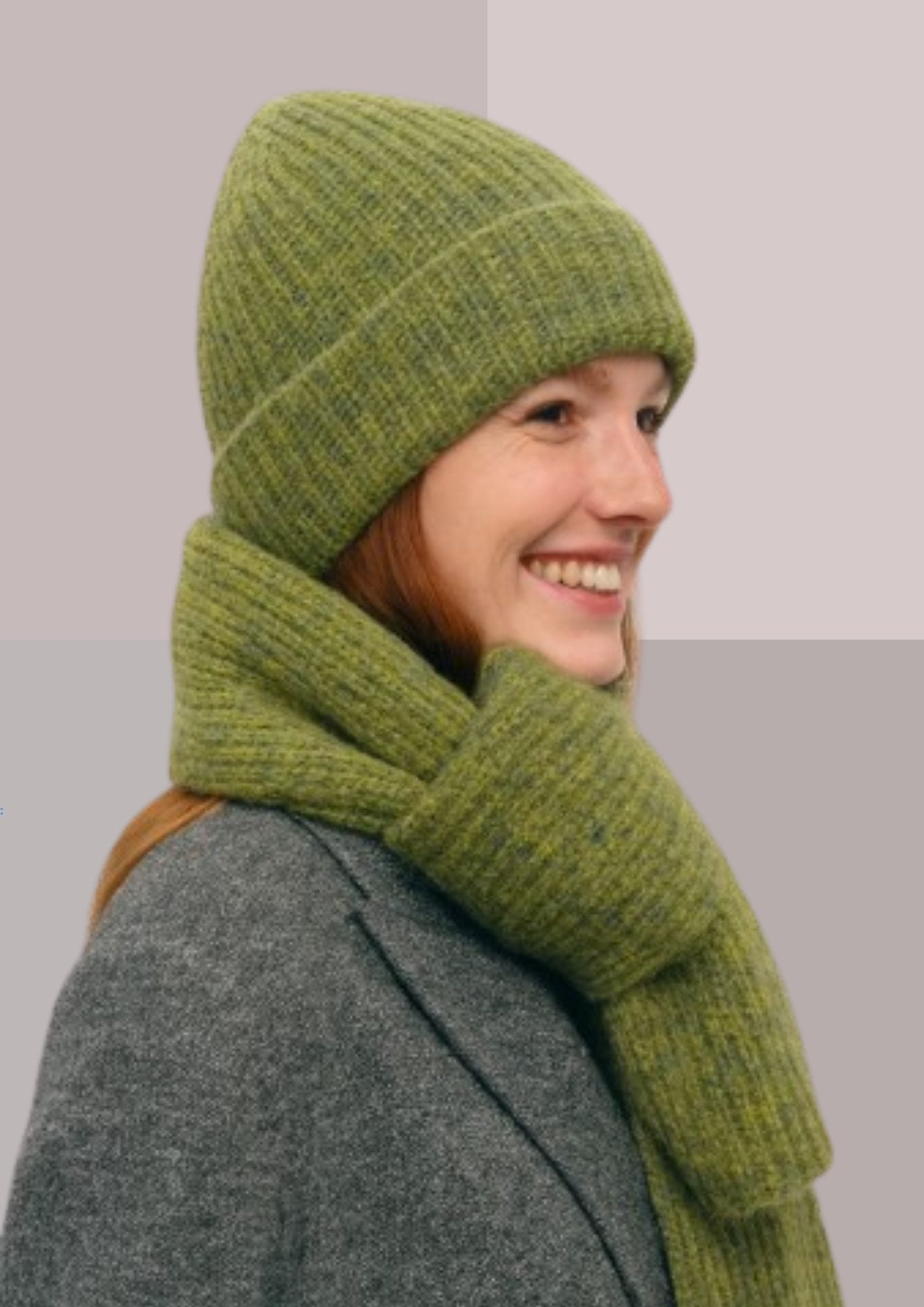 Echarpes et bonnets en vert olive | Cap-Chapeau