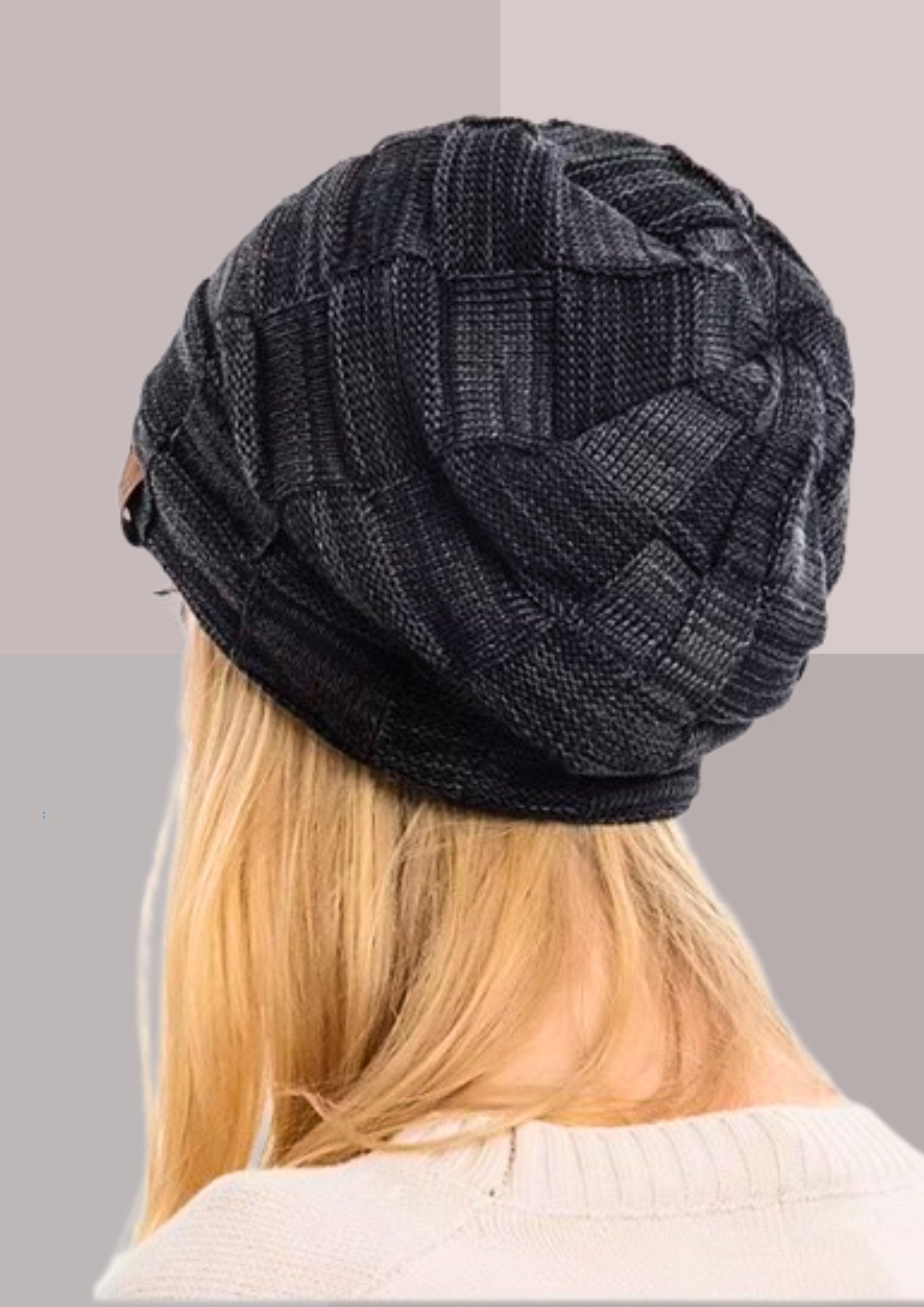 Bonnet en polaire - noir | Cap-Chapeau