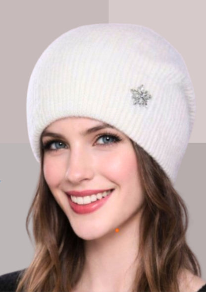 Bonnet femme hiver blanc |Cap-Chapeau