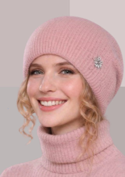 Bonnet hiver femme chic couleur rose | Cap-Chapeau