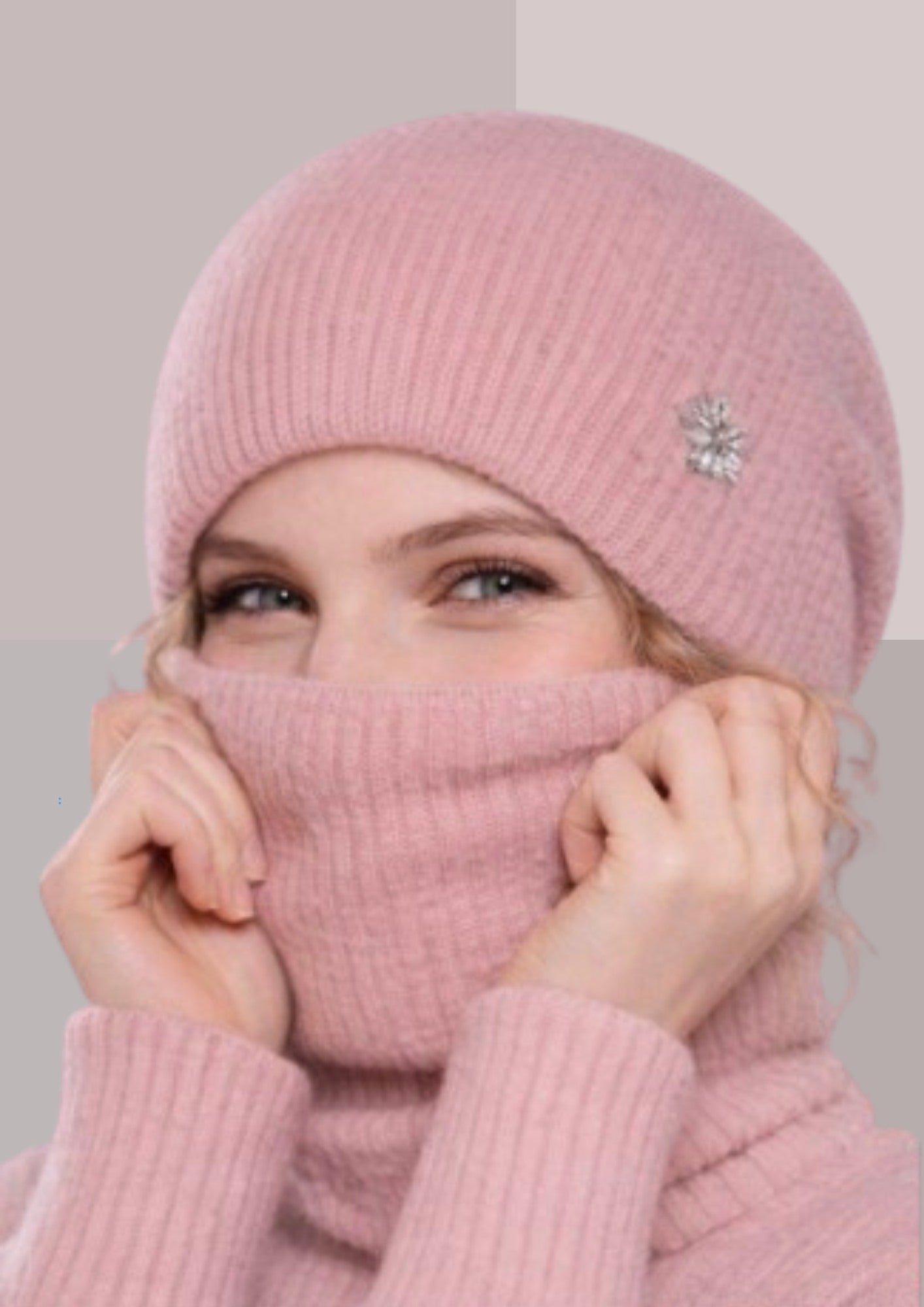 bonnet hiver femme chic rose | Cap-Chapeau