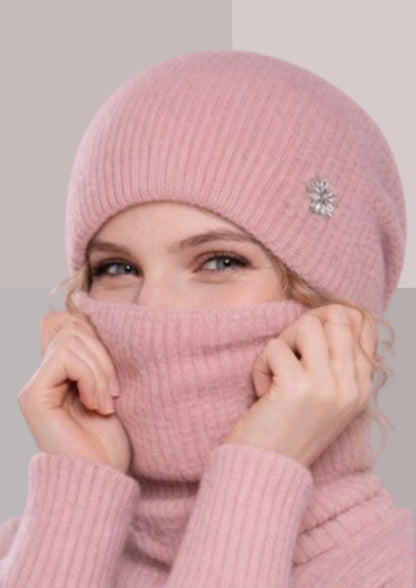 bonnet hiver femme chic rose | Cap-Chapeau