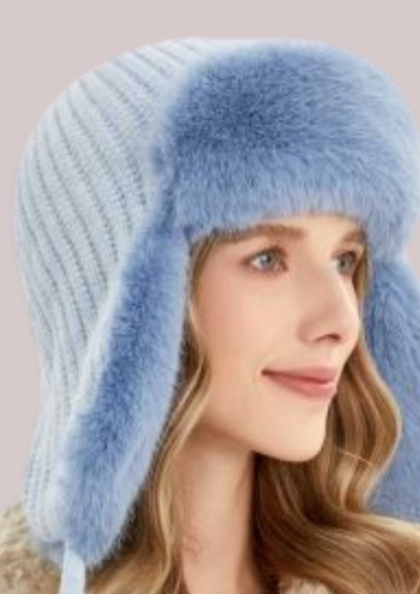 Bonnet de Trappeur  Femme Bleu | Cap-Chapeau