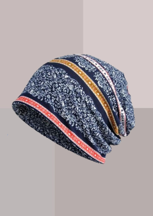 Bonnet chimio coton bleu | Cap-Chapeau