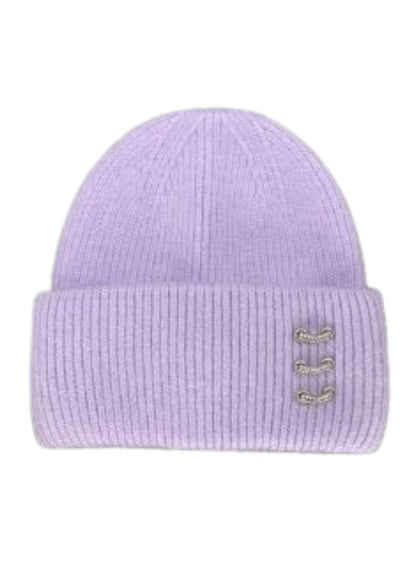 Bonnet cachemire mauve | Cap-Chapeau