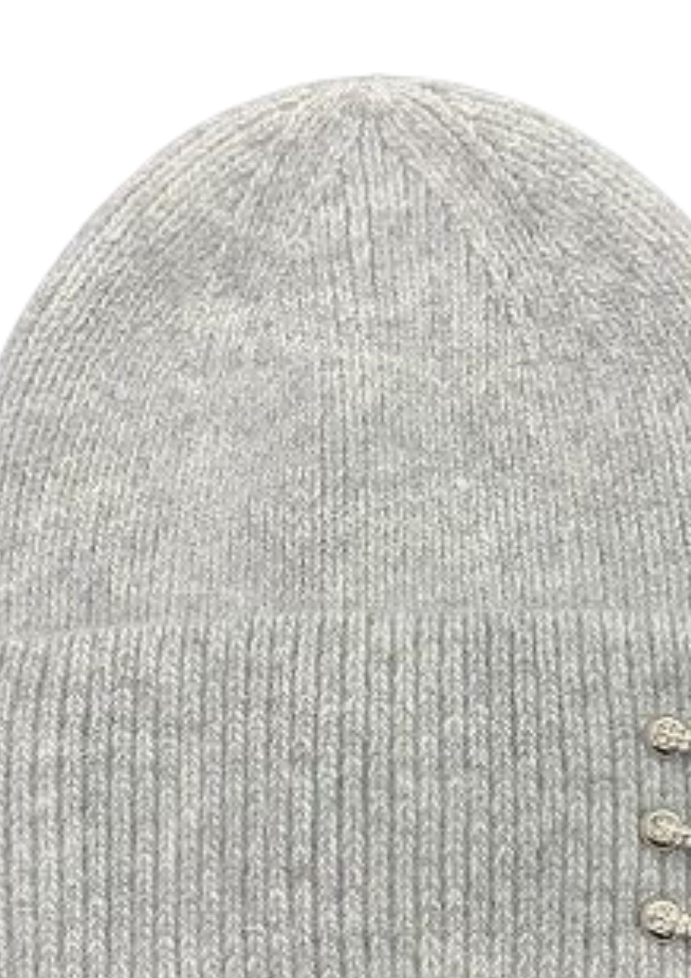 Bonnet gris en cachemire pour femme  | Cap-Chapeau