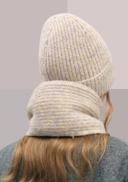 Echarpes et bonnets ivoire | Cap-Chapeau