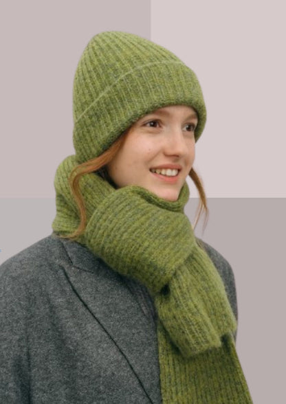 Echarpes et bonnets couleur olive | Cap-Chapeau