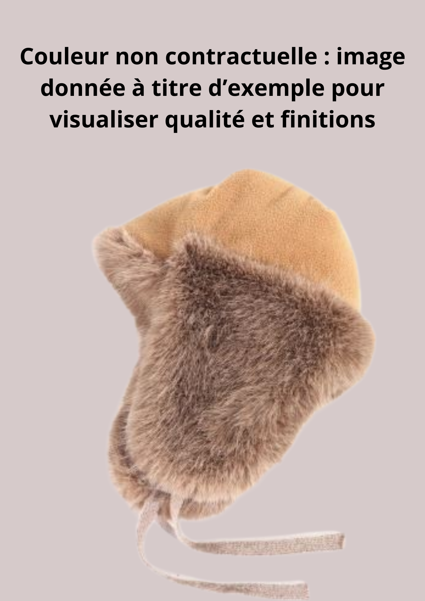 Bonnet fausse fourrure douce et chaude  | Cap-Chapeau