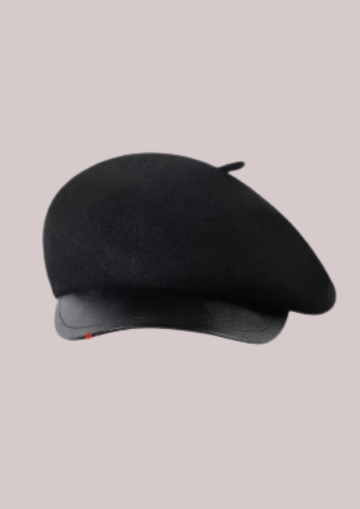 Casquette beret noir en laine | Cap-Chapeau