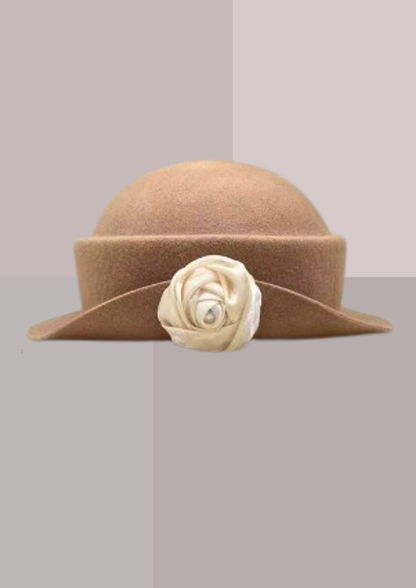 Chapeau hiver femme chic camel | Cap-Chapeau