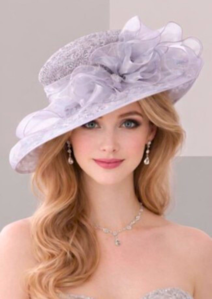 Chapeau pour un mariage gris argent | Cap-Chapeau