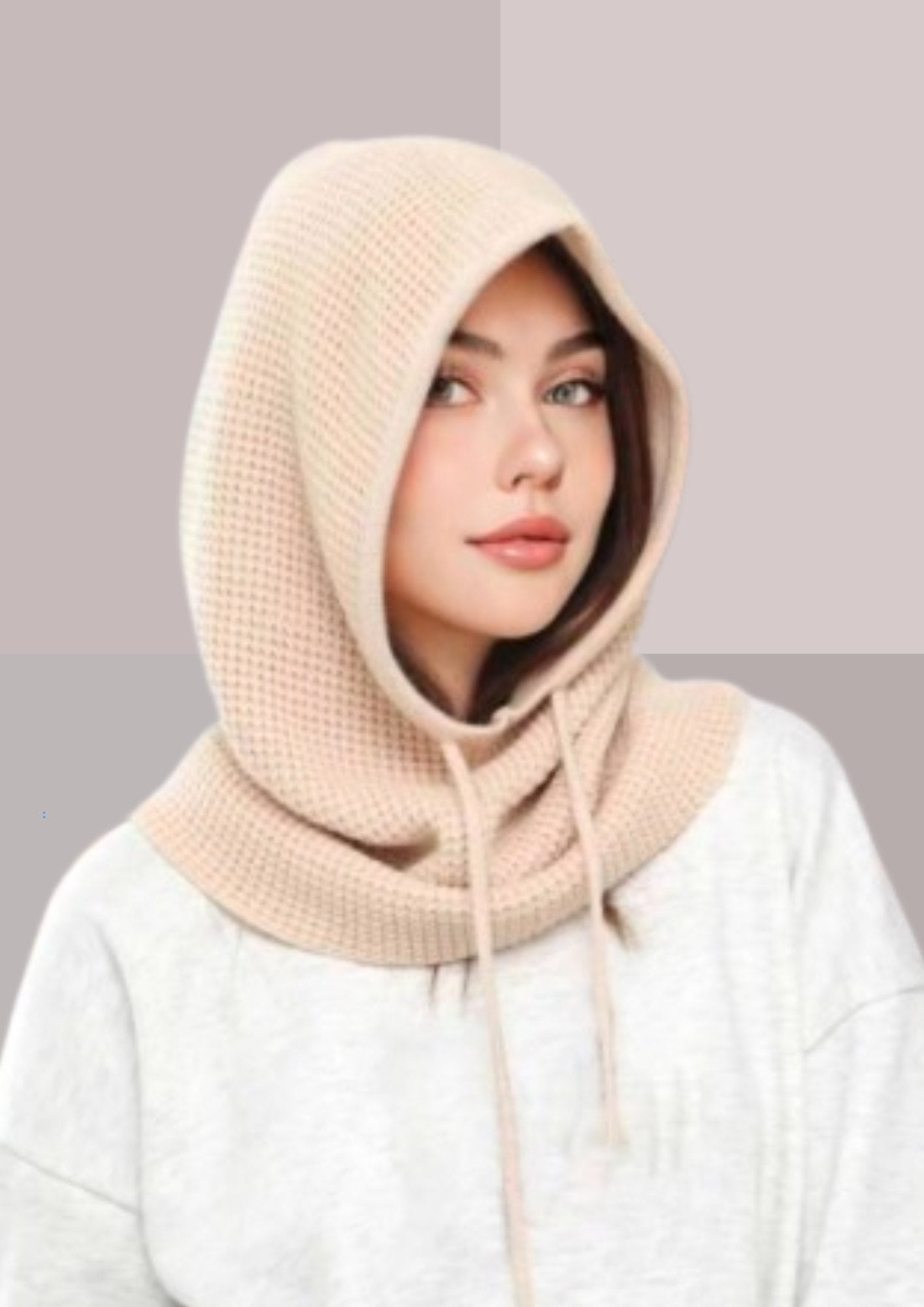 Capuche amovible seule pour femme rose | Cap-Chapeau