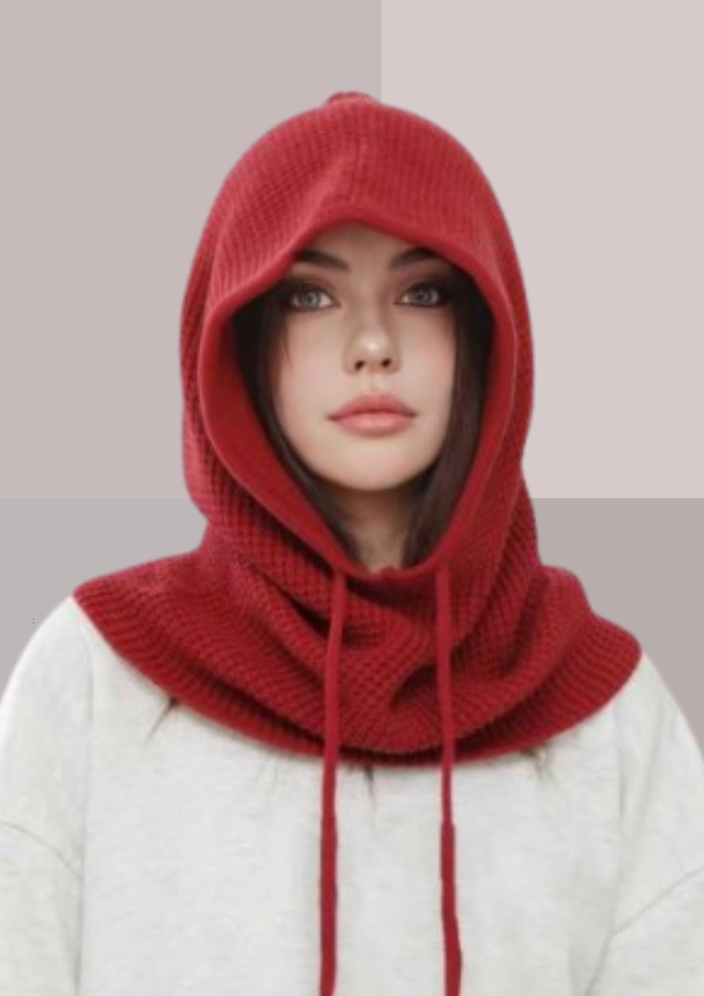 Capuche amovible seule rouge | Cap-Chapeau