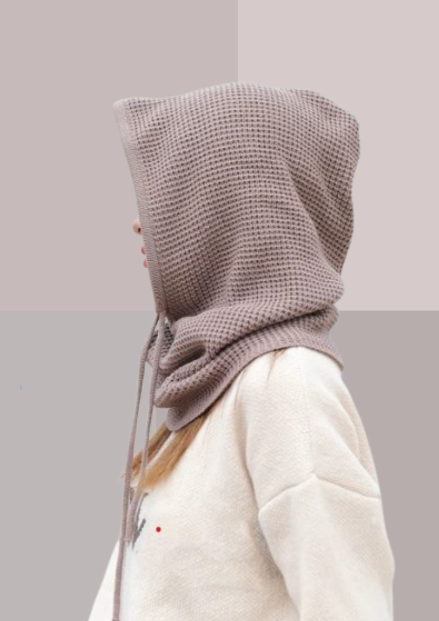 Capuche amovible seule beige | Cap-Chapeau