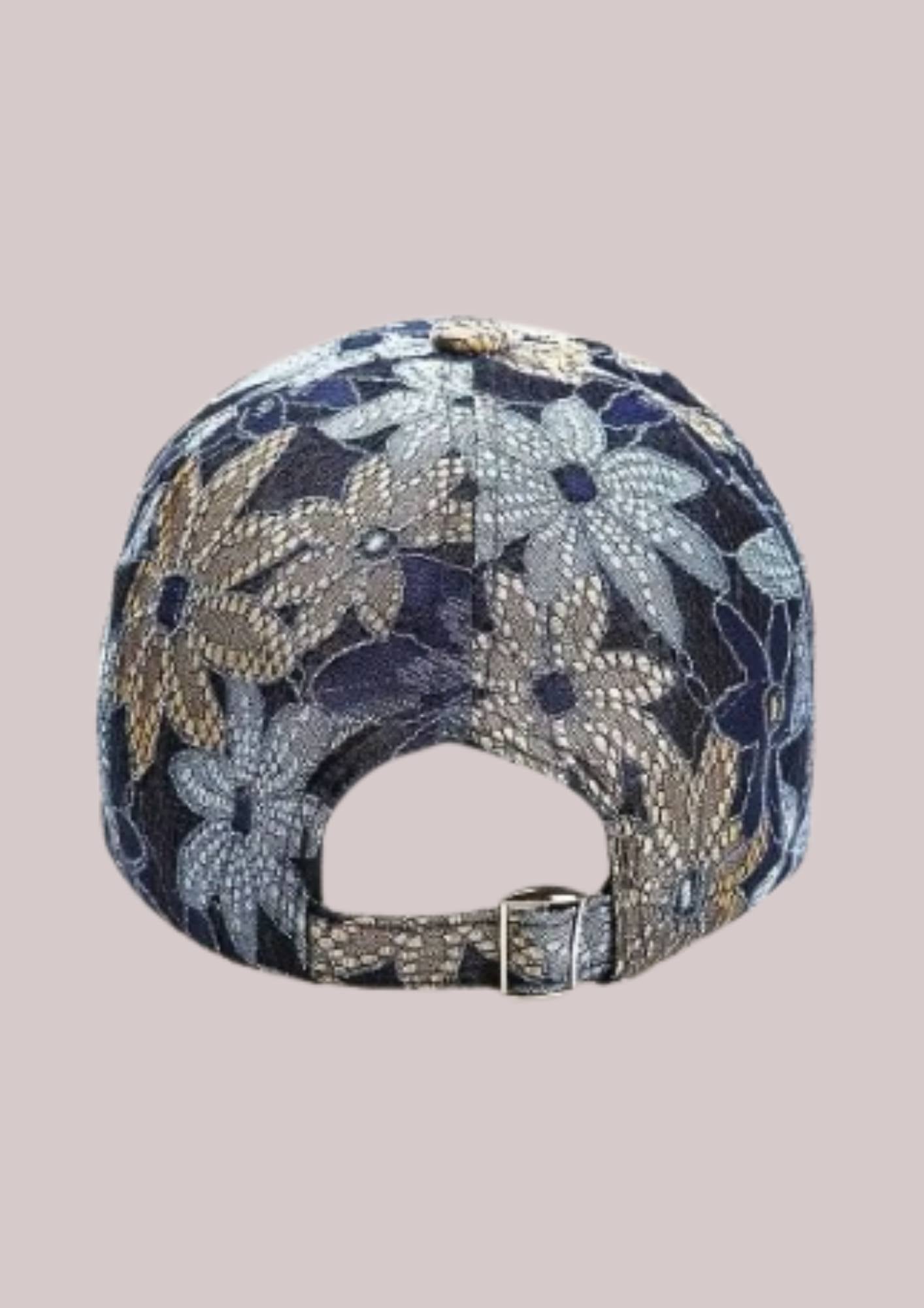 Casquette femme tendance bleu ajustable | Cap-Chapeau