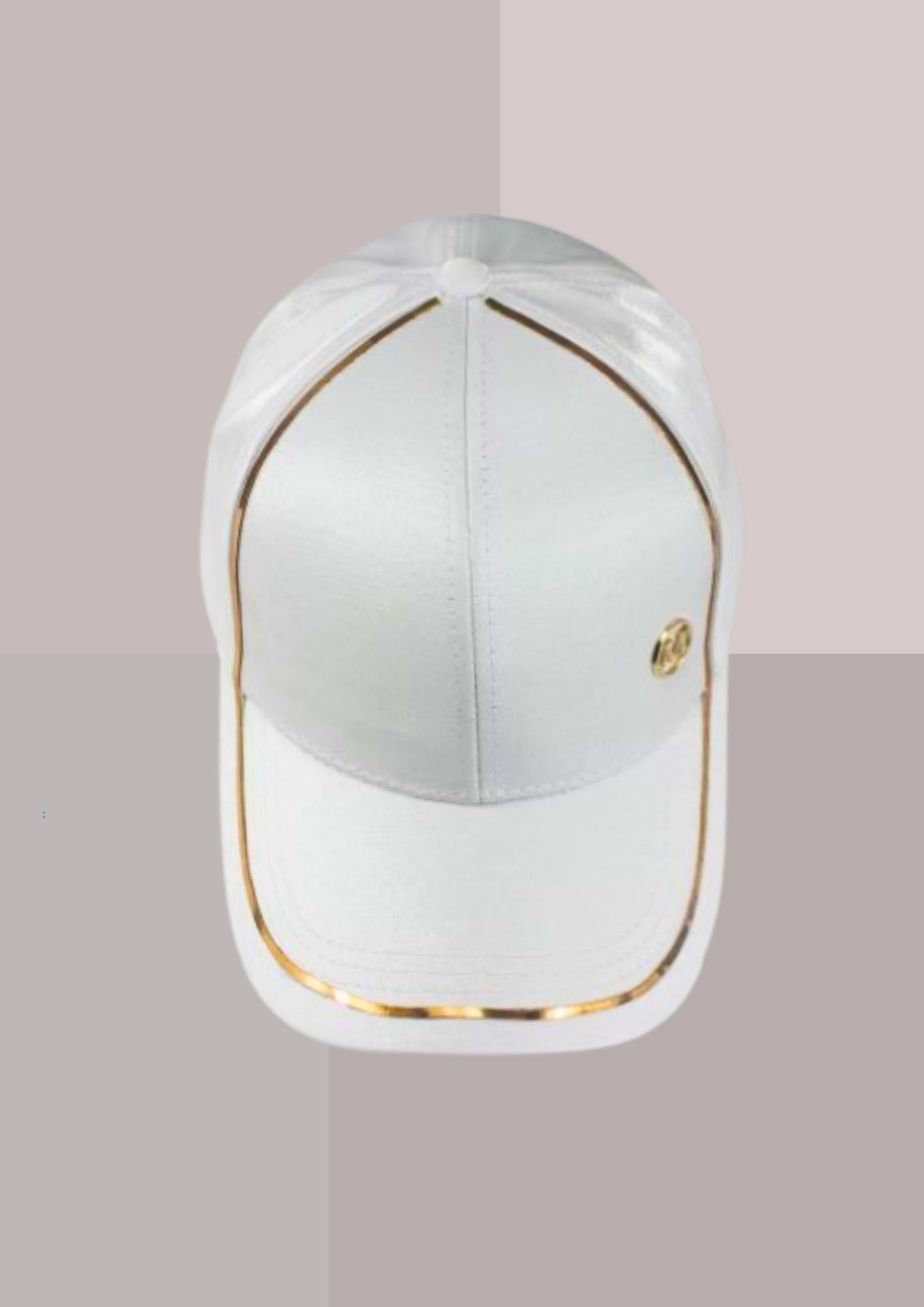 Casquette femme chic été - blanche finitions or  | Cap-Chapeau