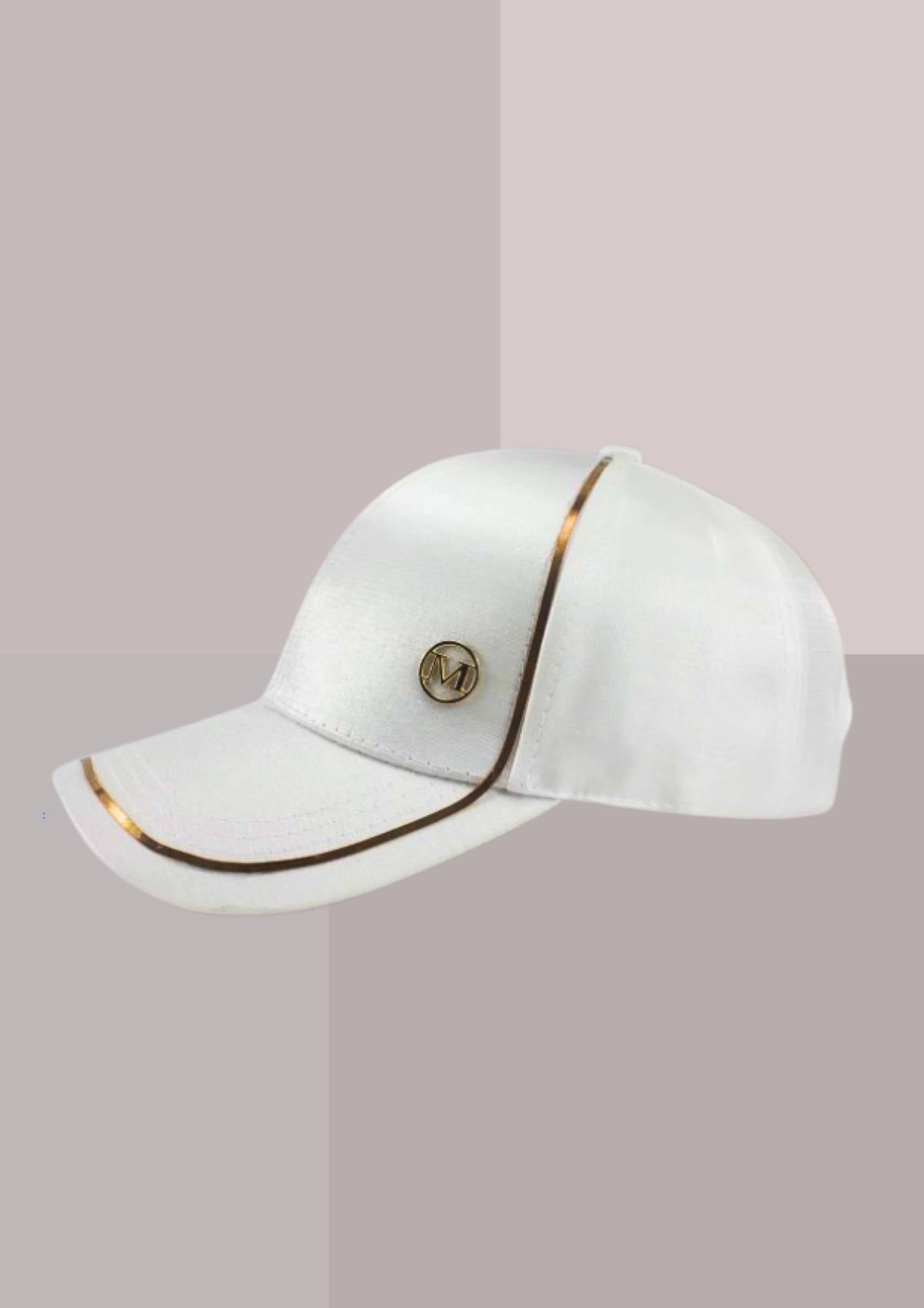 Casquette femme chic été - blanc et or  | Cap-Chapeau