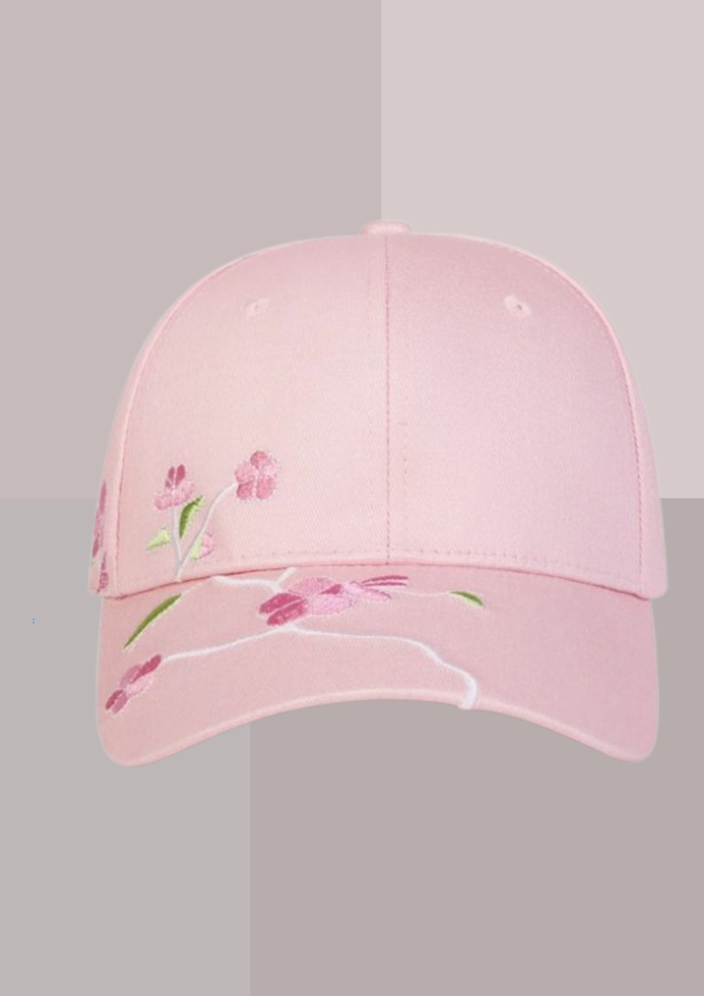 Casquette fleurs - rose | Cap-Chapeau