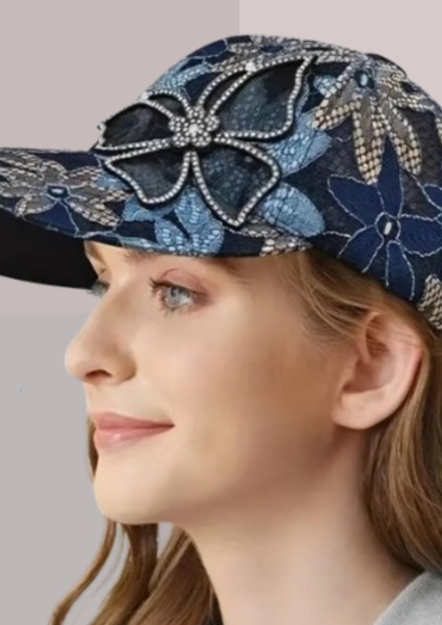 Casquette femme tendance bleu papillon | Cap-Chapeau