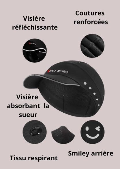 Casquette de vélo technique - détails  | Cap-Chapeau