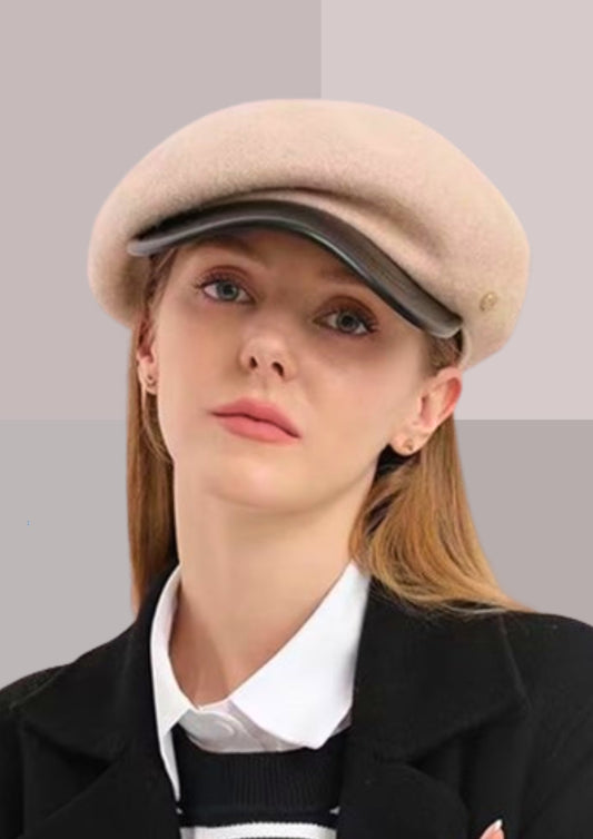 Béret Casquette en beige | Cap-Chapeau