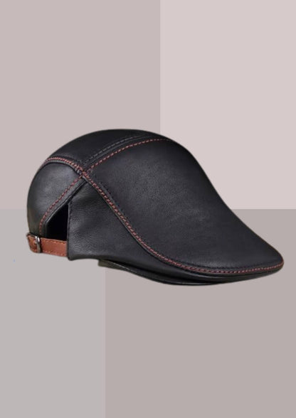 Casquette homme classe en cuir | Cap-Chapeau