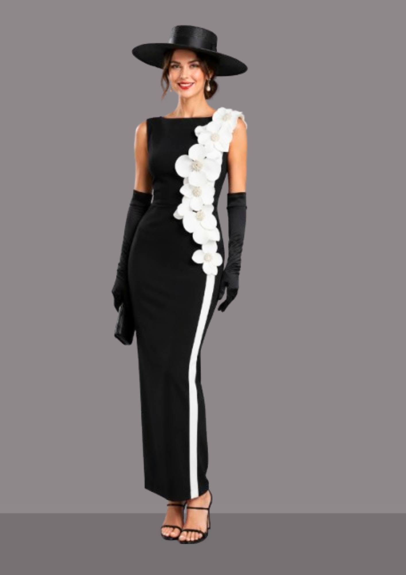 Chapeau andalou femme noir porté comme chapeau mariage invitée | Cap-Chapeau