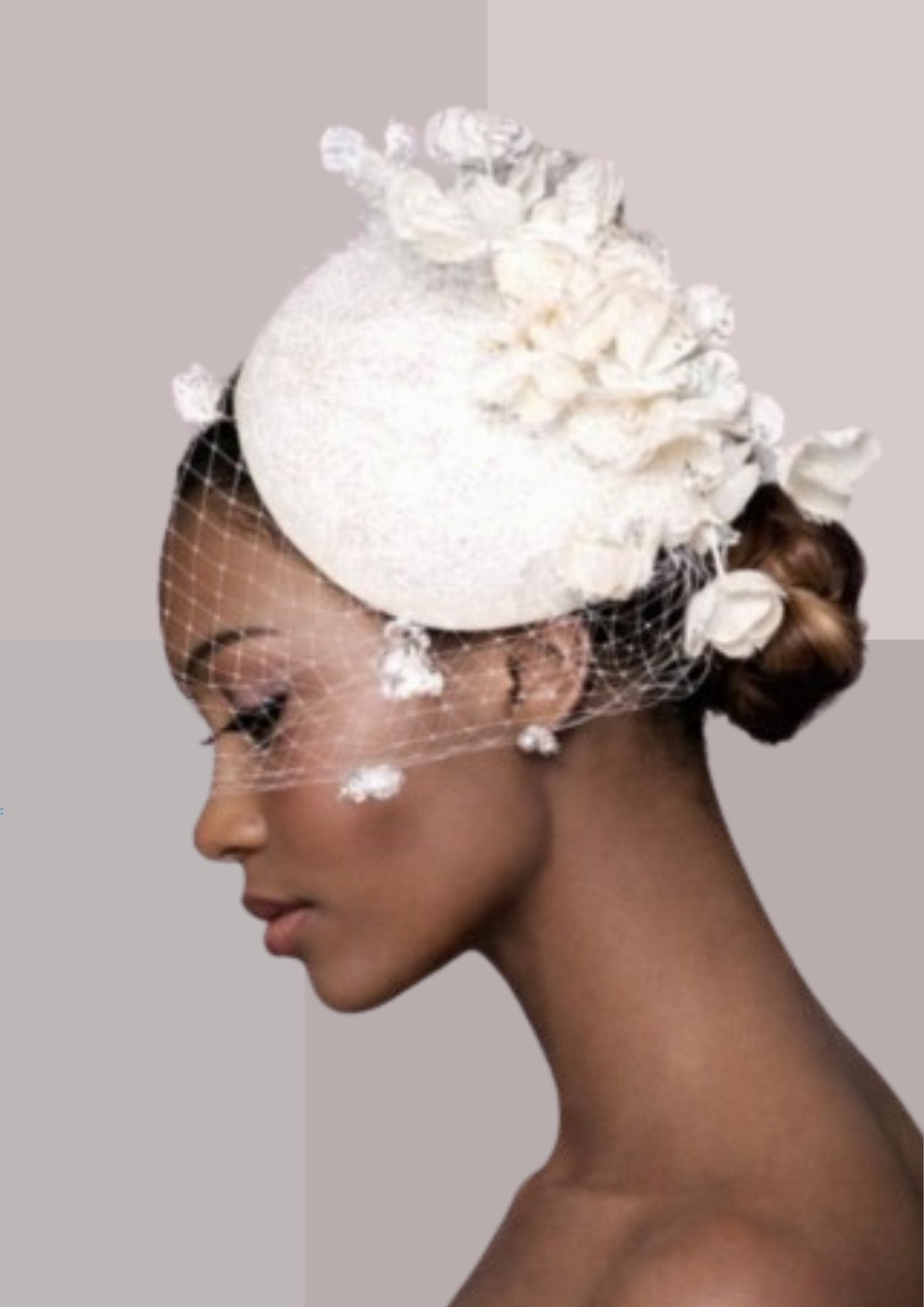 Chapeau bibi voilette pour mariage | Cap-Chapeau