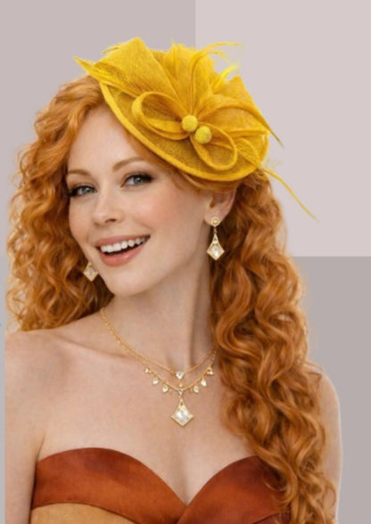 Chapeau bibi femme  jaune  | Cap-Chapeau