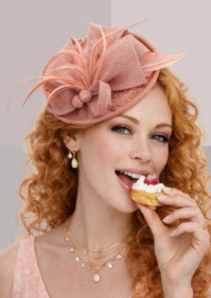 Chapeau bibi femme rose thé | Cap-Chapeau