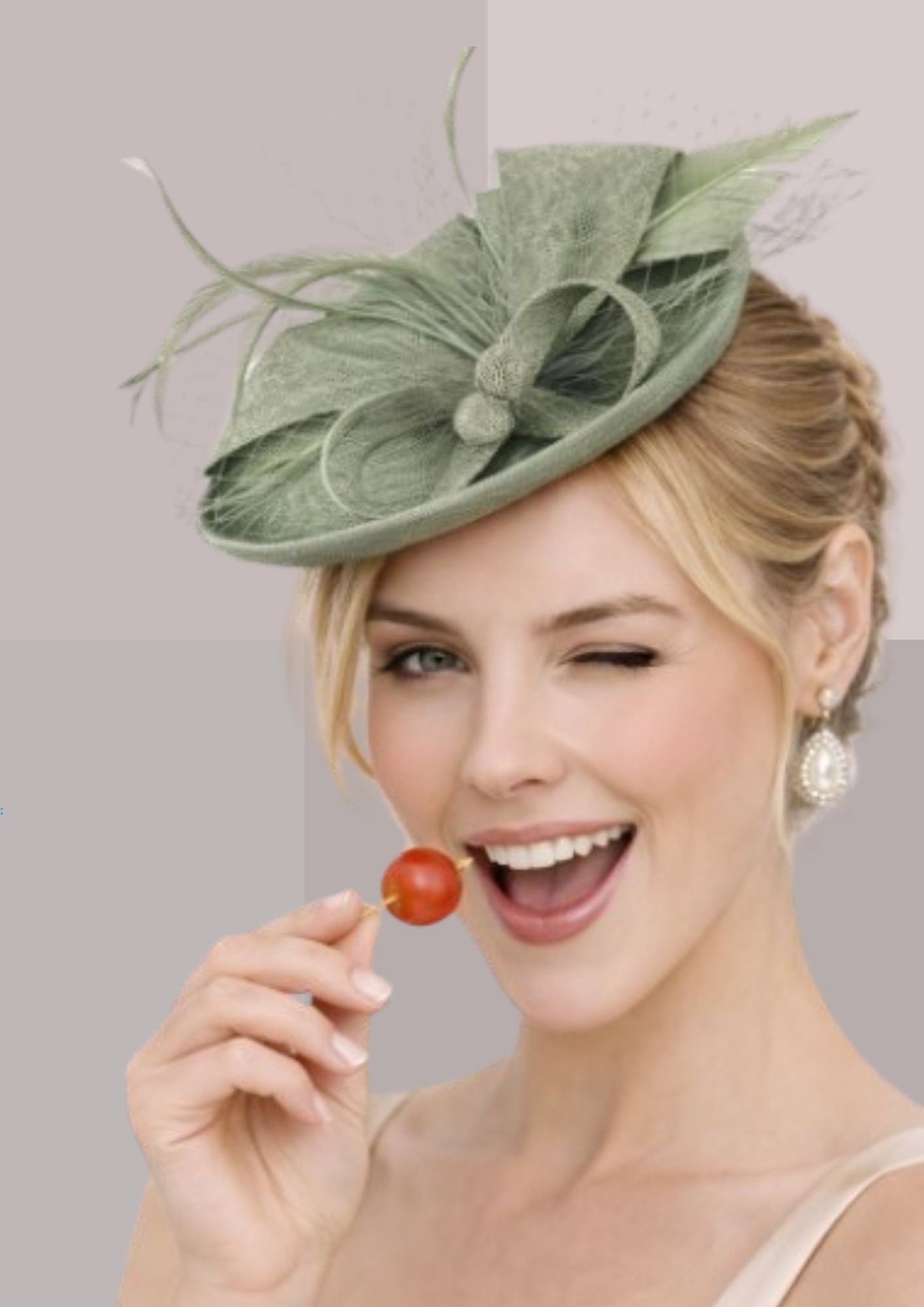 chapeau bibi femme vert sauge | Cap-chapeau
