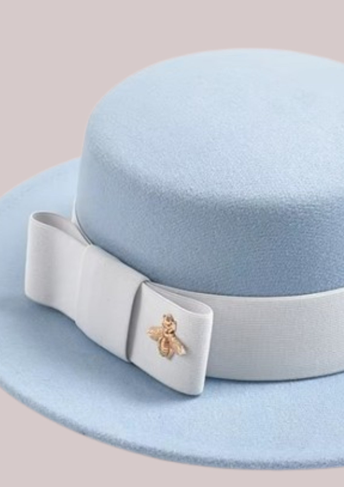 Chapeau boléro - bleu ciel - abeille | Cap-Chapeau
