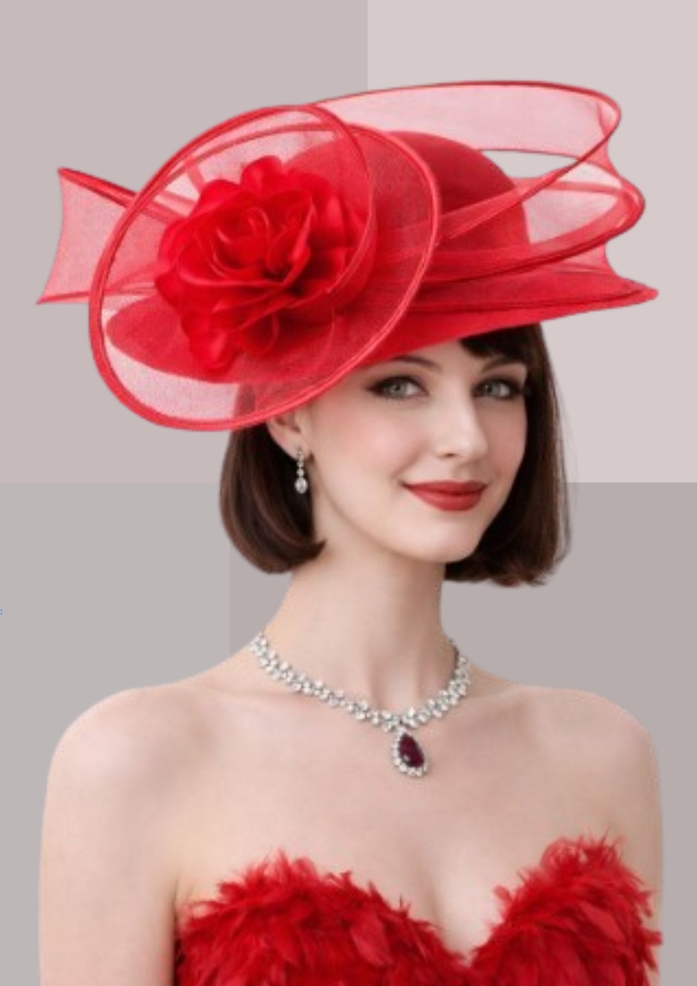 Chapeau ceremonie rouge | Cap-Chapeau