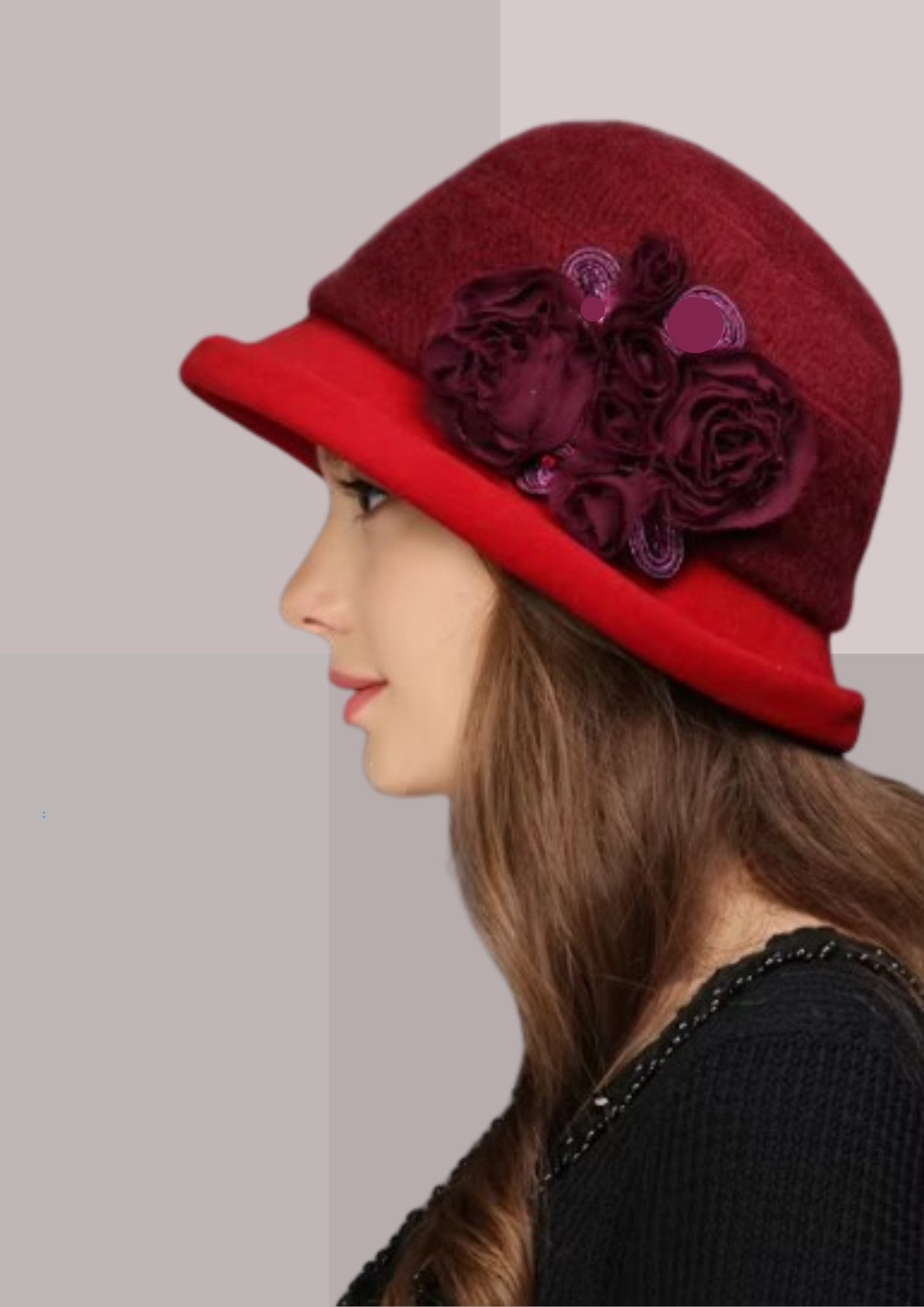 Chapeau Charleston rouge  | Cap-Chapeau