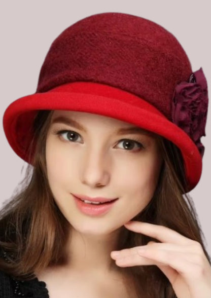 Chapeau chic Charleston rouge  | Cap-Chapeau