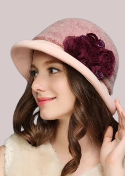 Chapeau charleston rose | Cap-Chapeau