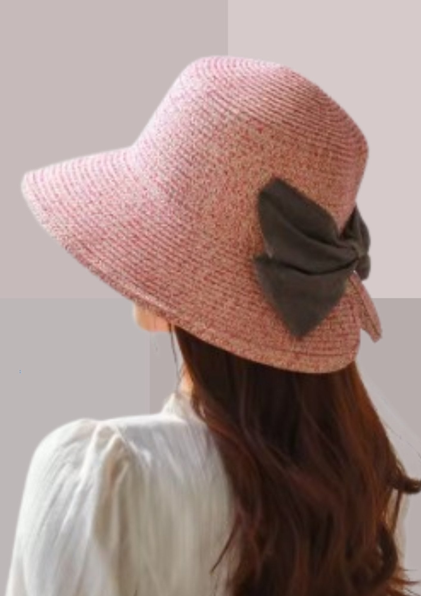 Chapeau de paille femme bohême rose | Cap-Chapeau