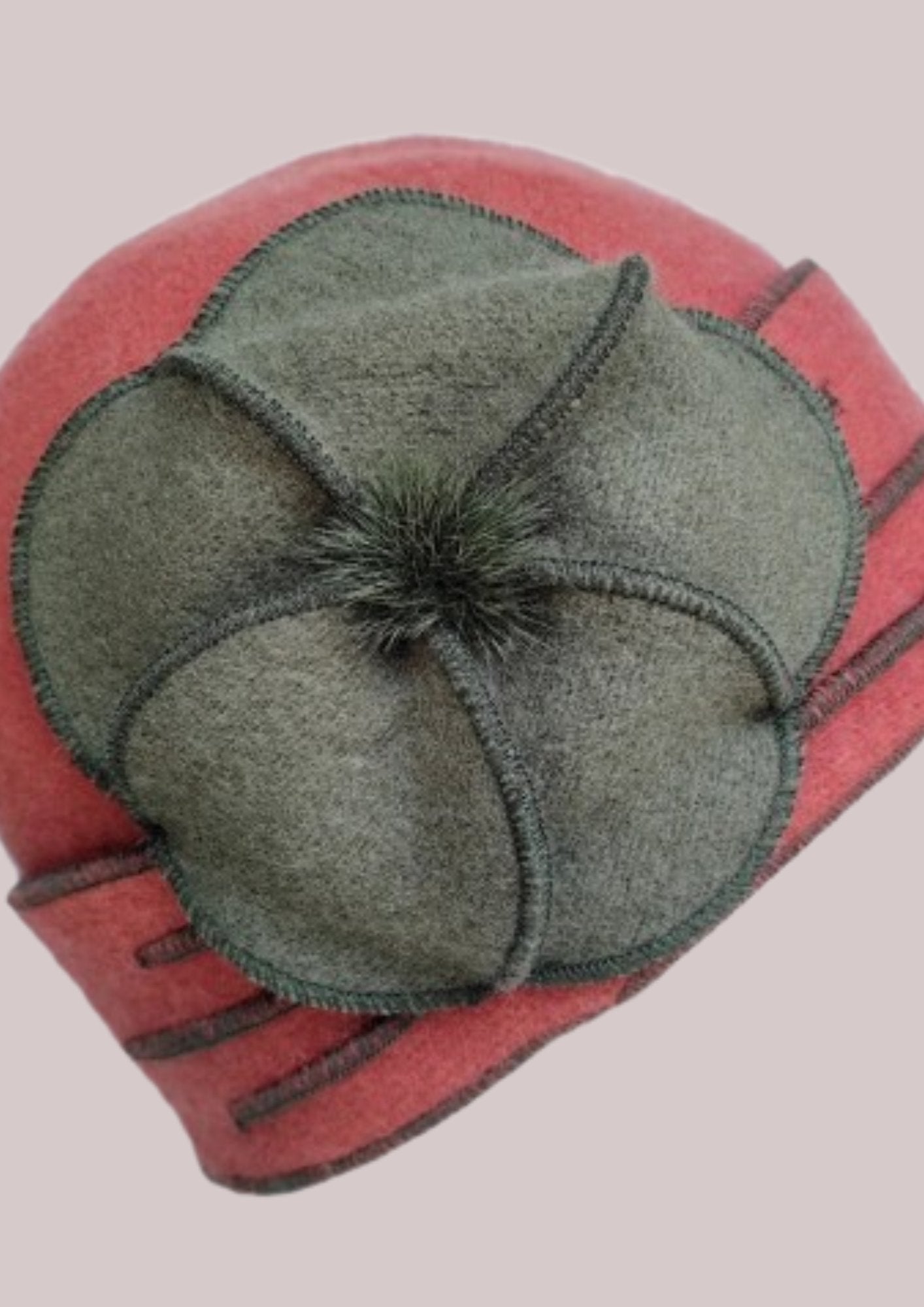 Chapeau en feutre pour femme - grosse fleur  | Cap-Chapeau
