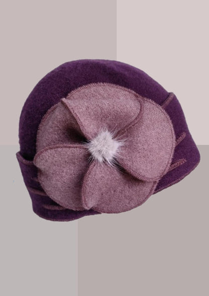 Chapeau chic en feutre pour femme - violet et parme | Cap-Chapeau