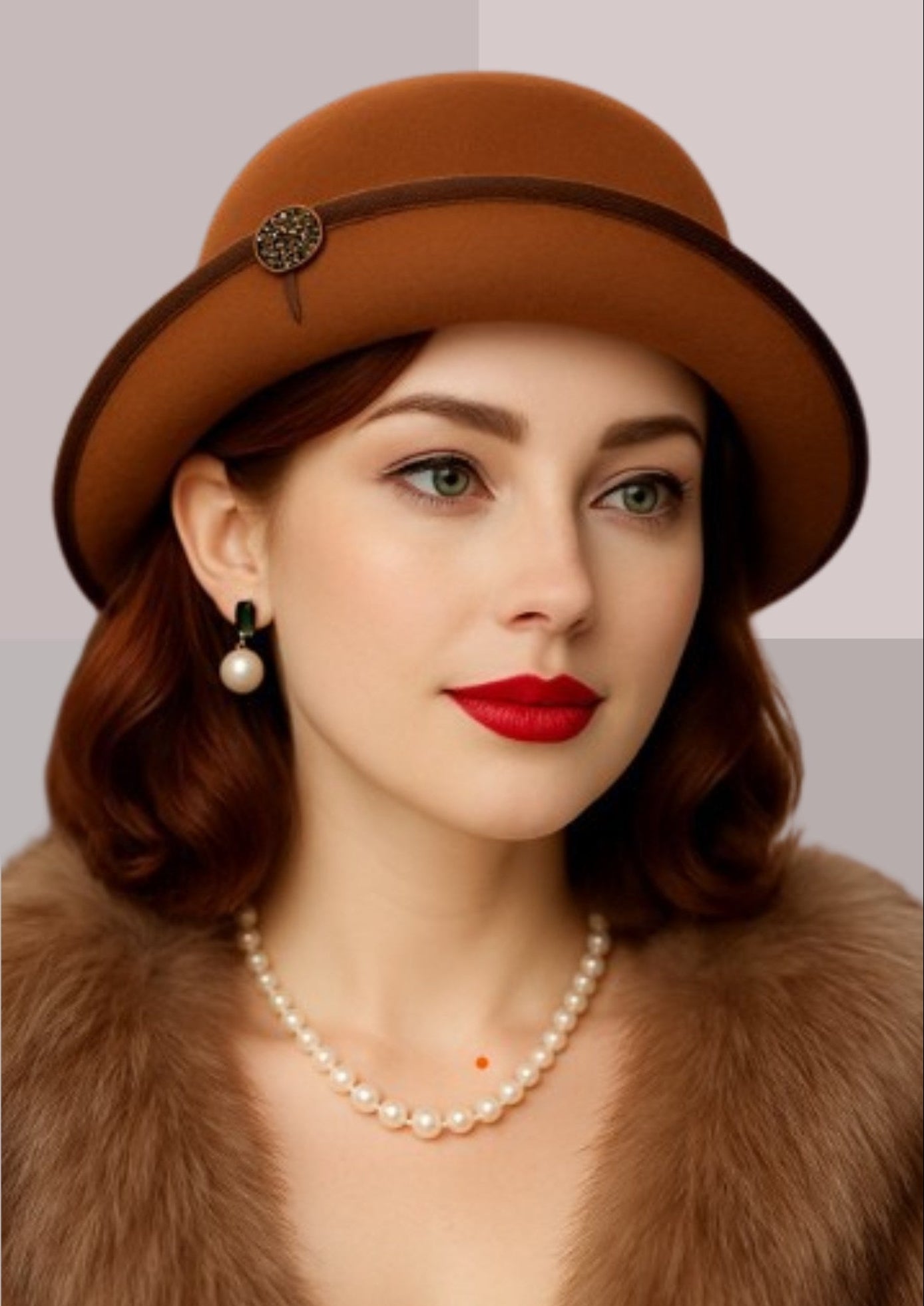 Chapeau en laine pour femme - marron | Cap-Chapeau